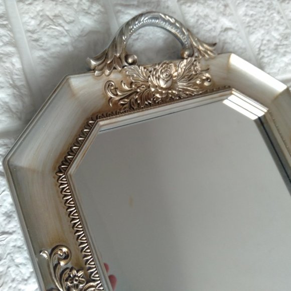 Royal  rectangular Silver and bronze mirror tray new without tag - Picture 3 of 5